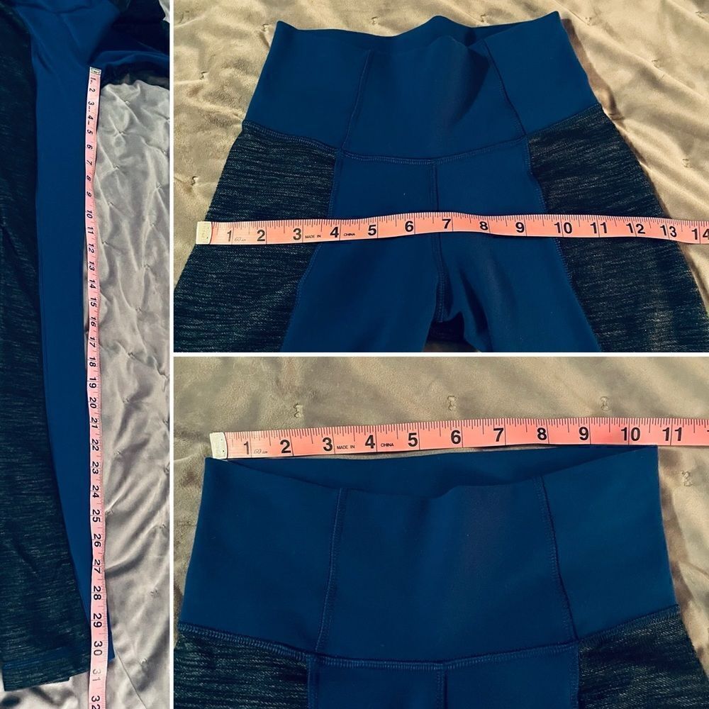 Lululemon Barre Pulse Pant (Regular) Blue/Reversible Slub Limitless Blue 2 - Picture 11 of 12